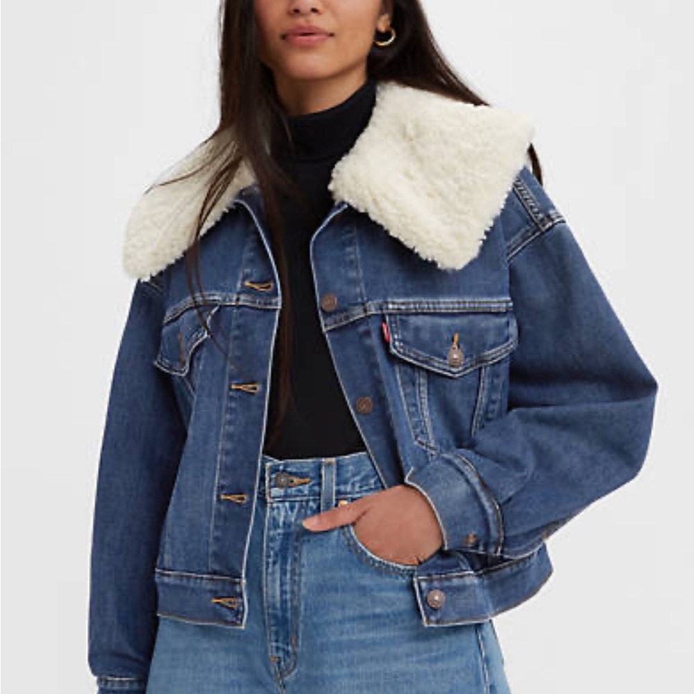 Levi’s trucker jacket with sherpa